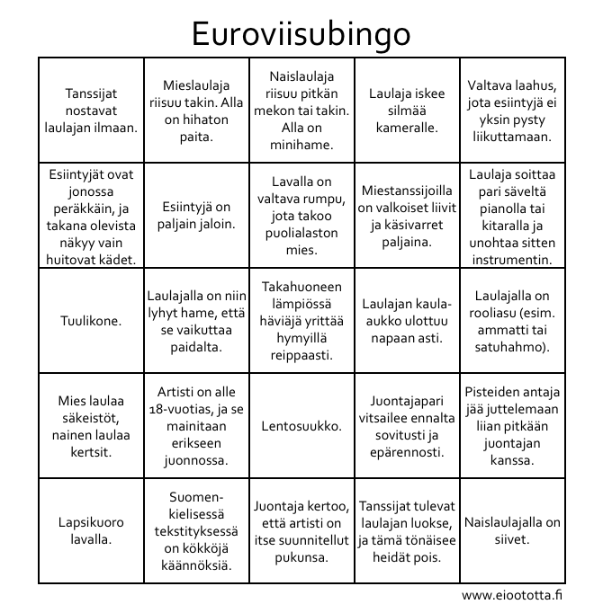 Euroviisubingo